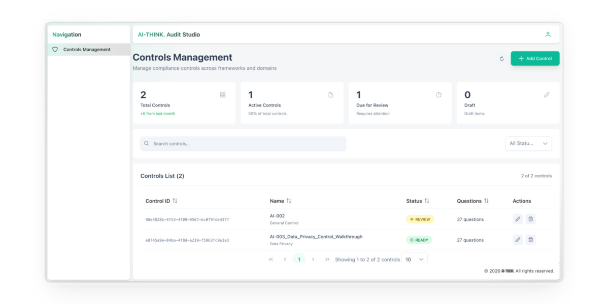 Von der Vorbereitung bis zum Audit – alles in zwei Modulen.